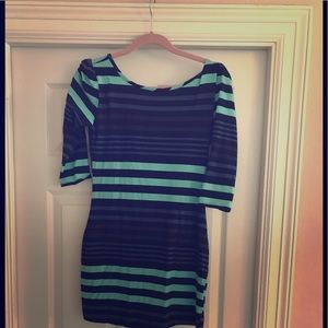 High front low back zippered party mini dress